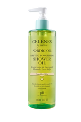 Celenes By Sweden Nordic Oil 400ML Nourishing Shower Oil Unscented Sensitive Skin