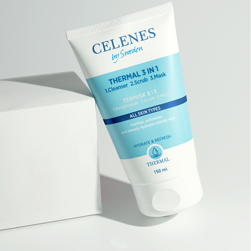 NETTOYANT THERMALE 3 EN 1 - PEELING - MASQUE
