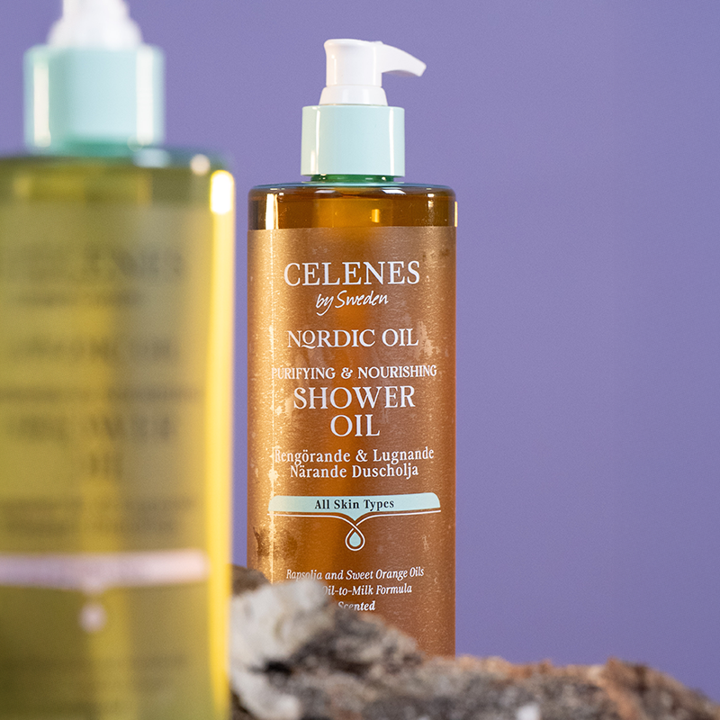 Celenes By Sweden Nordıc Oil 400ML Nourishing Shower Oil Scented All Skin Types