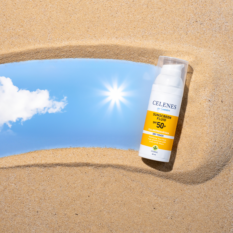 FLUIDE SOLAIRE AU DRY TOUCH AUX HERBES 50+ SPF