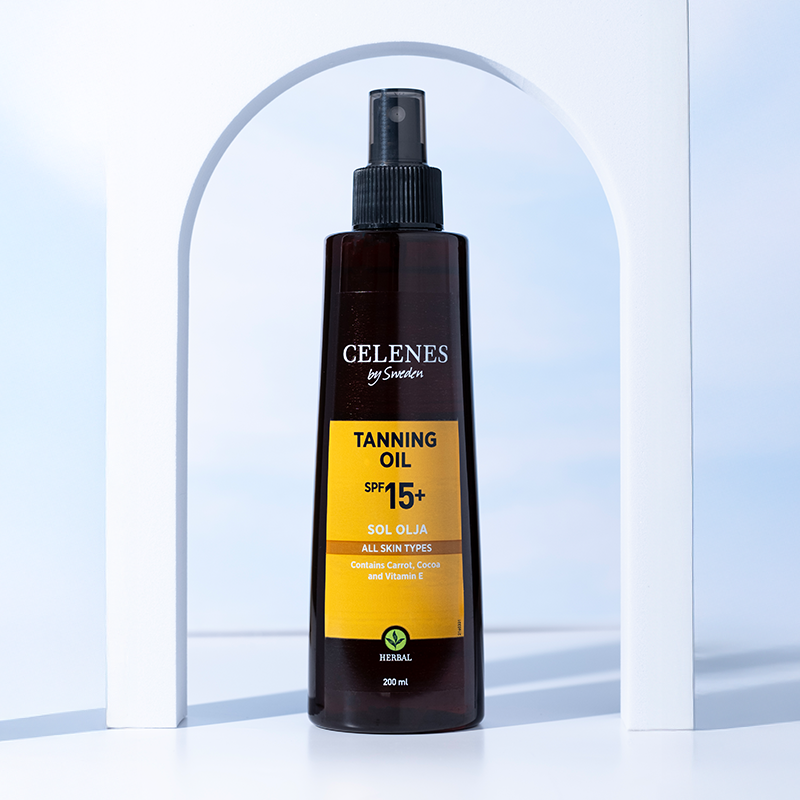 Huile Solaire Bronzante aux Herbes Spf 15+ 200 ml