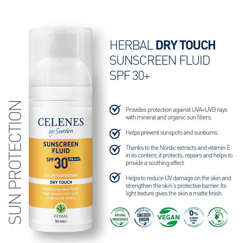 Écran solaire aux herbes Dry Touch 30+ SPF