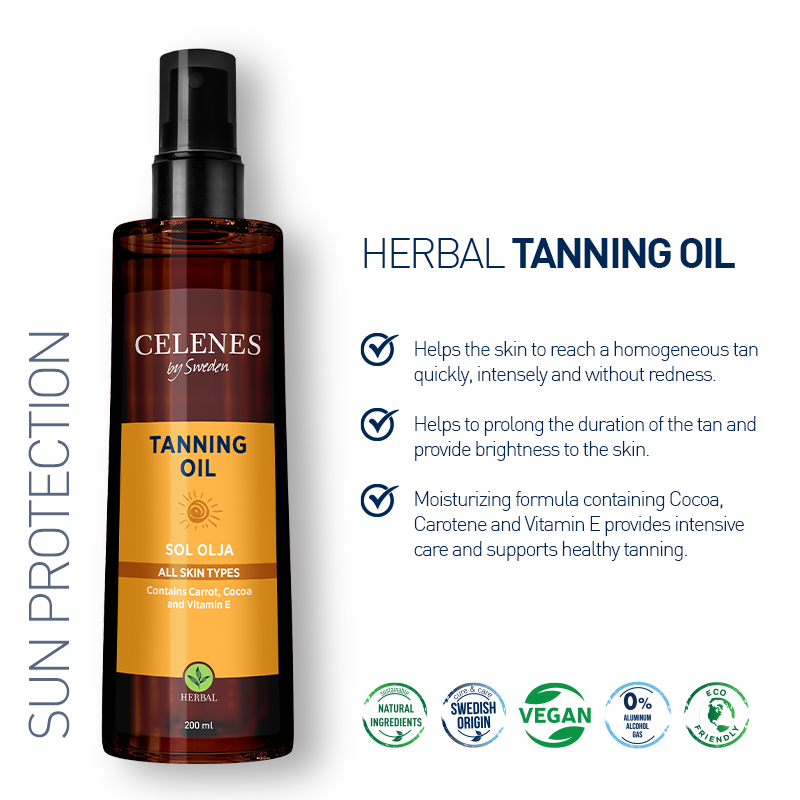 Huile solaire bronzante aux herbes 200 ml