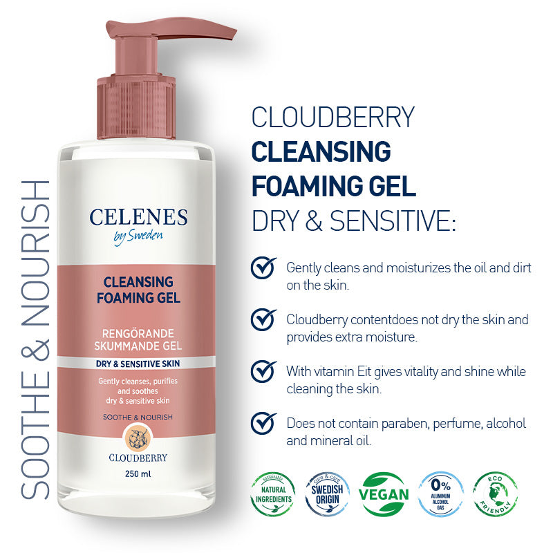 GEL NETTOYANT ET MOUSSANT CHICOUTÉ PEAU SÈCHE/SENSIBLE