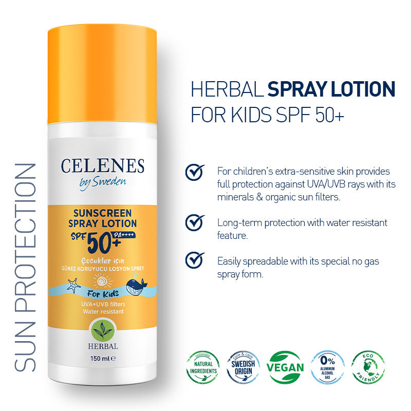 LOTION SOLAIRE À BASE DE PLANTES 50+ SPF POUR LES ENFANTS  